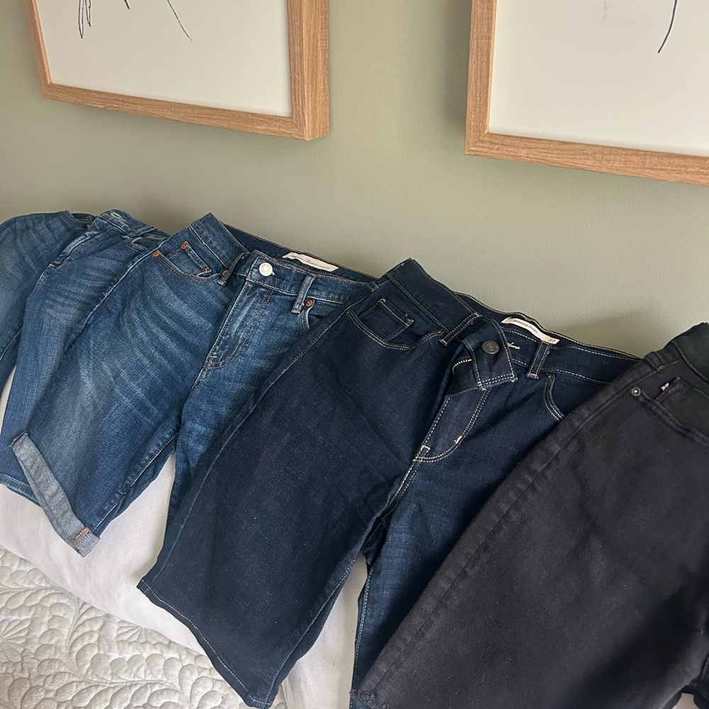 Womens Blue and Black bermuda shorts BUNDLE